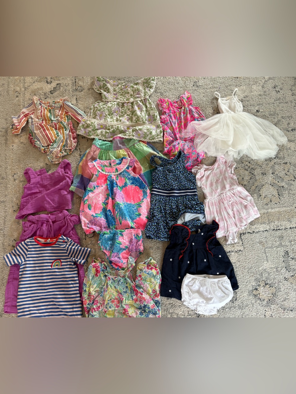 Super cute baby girl clothing sizing from 12-24 months.
